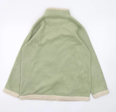 EWM Damen grün Fleece durchgehender Reißverschluss mittellange Jacke Größe 14/16 - Bild 1 von 4