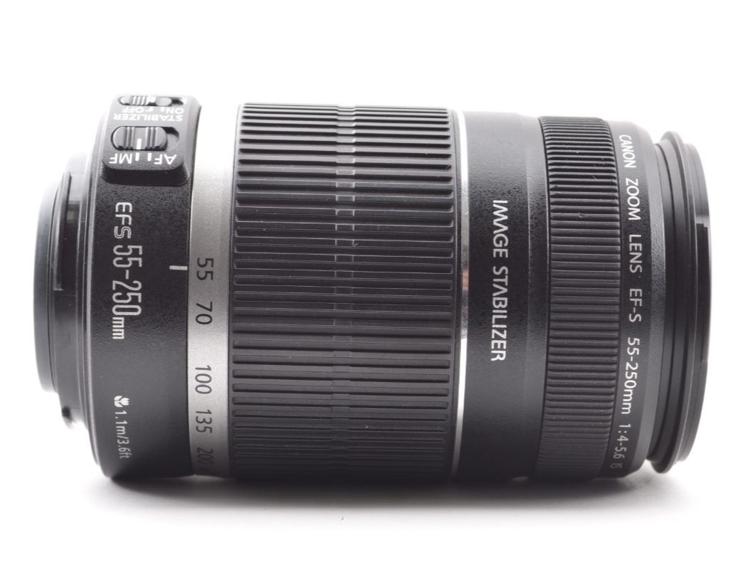 Top Mint】CANON EF-S 55-250mm f/4-5.6 IS Telephoto Zoom Lens From