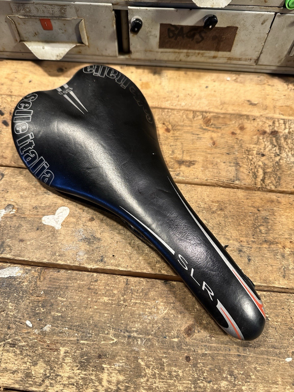 Selle Italia SLR Carbon Saddle Road bike Leather Carbon Rails 135g