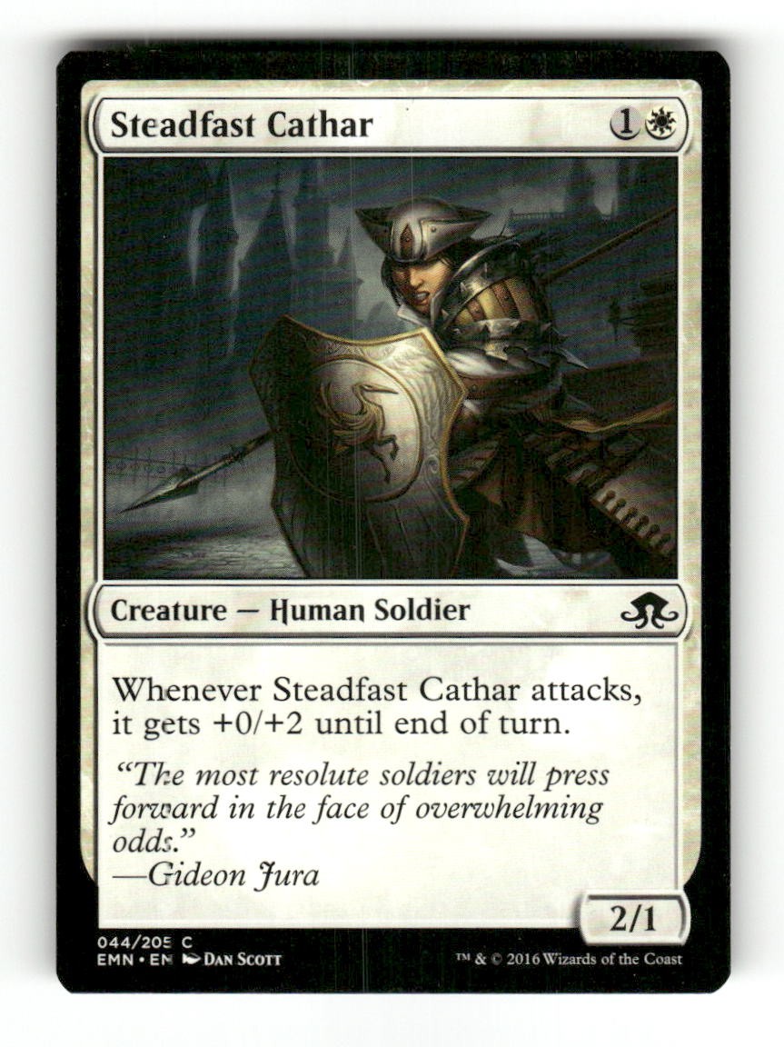 Steadfast Cathar 44 Common Eldritch Moon Magic: The Gathering Near Mint