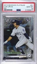 2019 Bowman Platinum Wal-Mart Icy Foil Luis Urias #61 PSA 10 GEM MT 8d2