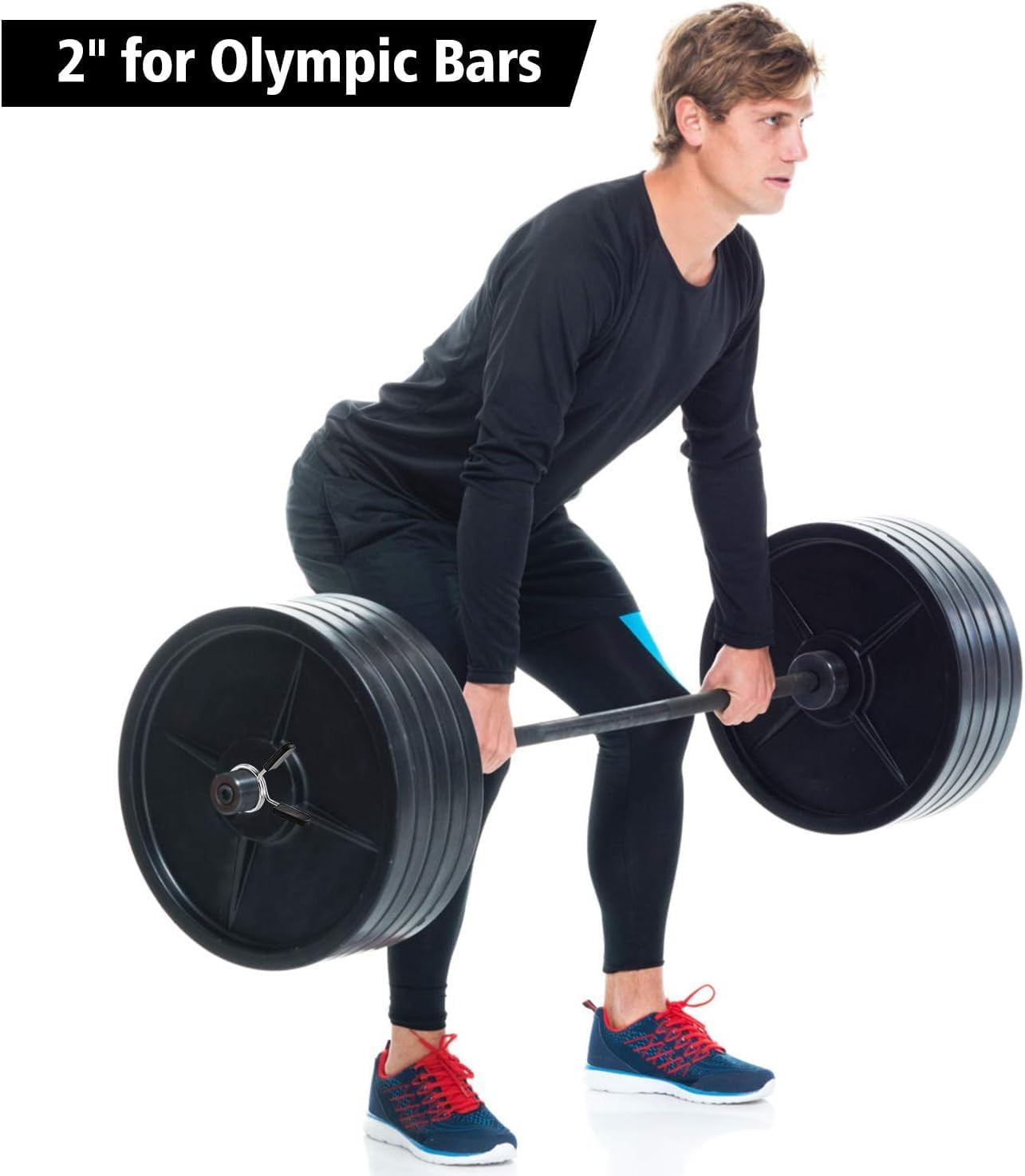 Barbell Spring Clip Dumbbell Circlip Collars Olympic Barbell Weight Bars Weightl