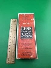 Vintage Lenk Automatic Alcohol Blow Torch Original Box