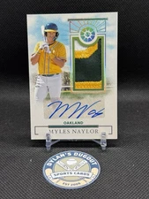 2024 Panini Boys of Summer Prospect Material Signatures Myles Naylor /25 Auto