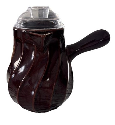 Brown Pitcher w/ Handle Spout Paula Deen Signature Stoneware 6.5''
