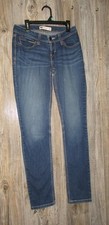Levi's Bold Curve Low Rise Skinny Jeans Blue Womens Sz 28X32 Msre 26.5x29