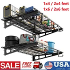 2PCS 1/2 X 4FT/6FT Garage Storage Rack Shelving Heavy Duty Wall Mounted Shelving