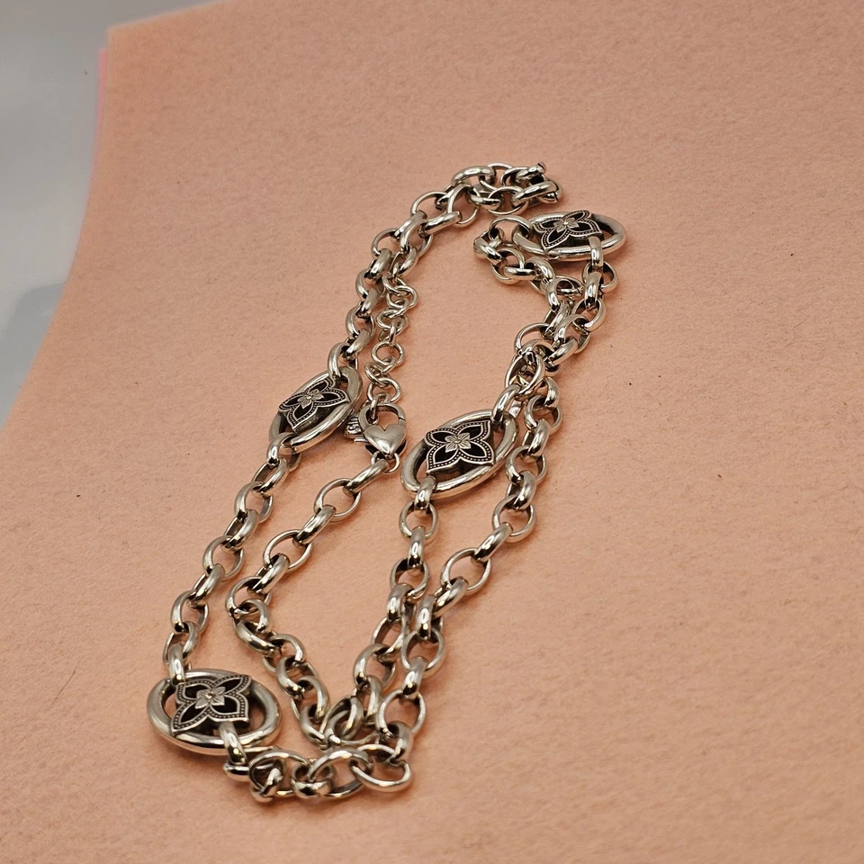 Collar Grueso Colectivo Brighton Toledo 34 pulgadas Retirado Firmado Motociclista Punk  Foto 4 de 4