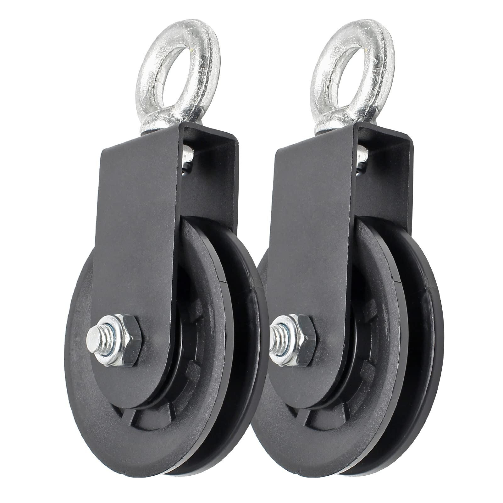 Uenhoy 2 Pack 360 Degree Rotation Cable Pulley Stainless Steel Silent 330Lbs ...