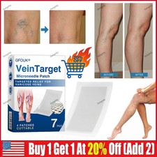 NEW Vein Target Microneedle Patch Advanced Legs Varicose Veins Treatment US HOT