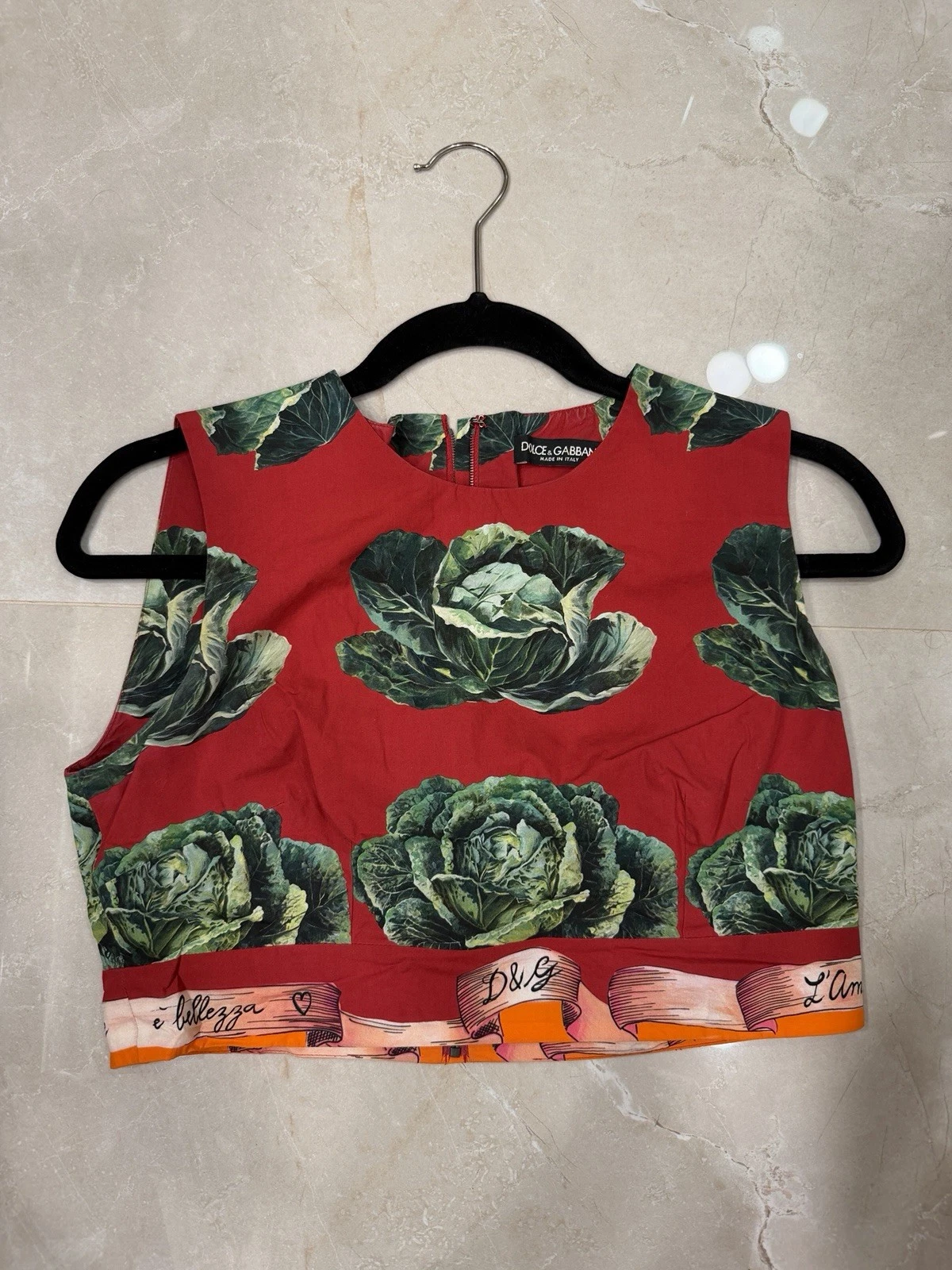 Dolce Gabbana — Dolce & Gabbana Women’s Crop Top Sz 42