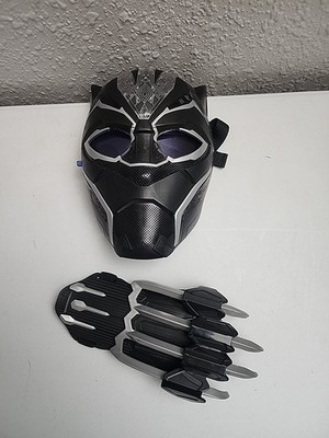 Marvel Black Panther Mask With Retracting Eye Shields And Lights Up Works