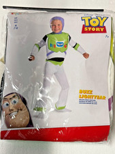 Disney Pixar Toy Story Buzz Lightyear Deluxe Child Costume Size M 7-8 NEW