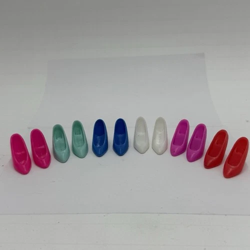 Vintage Mattel Barbie 1990s High Heels Pumps Shoes Lot Made in China Set