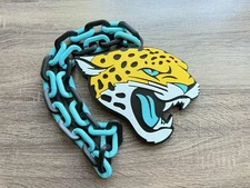 Jacksonville Jaguars Logo Oversized Necklace, Pendant Chain [Made To Order]