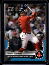 Enrique Hernandez - 2021 MLB Topps Now #956 Blue 44/49 Parallel Boston Red Sox