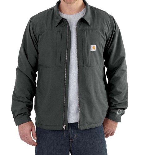 Carhartt Men’s Large Full Swing Briscoe Charcoal Grey Rain Defender Jacket - Picture 16 of 18