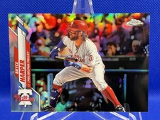 2020 Topps Chrome #97 Bryce Harper Bunting Image Variation SP