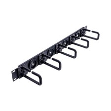 StarTech CABLMANAGERH 1U Horizontal Cable Manager with Metal D Rings 19" Rack