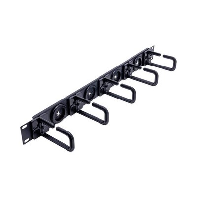 StarTech CABLMANAGERH   1U Horizontal Cable Manager with Metal D Rings (19'' Rack