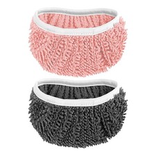 2pcs Chenille Fiber Mop Pads – Reusable Wet & Dry Cleaning for All Floors
