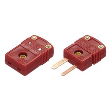 C Type Thermocouple Wire Connectors Female Male High Temperature 220°C 428°F Red