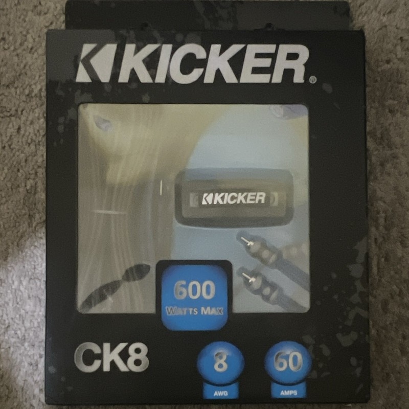 KICKER CK8 CK Series 8 AWG Car Audio Amplifier Wiring Installation Kit