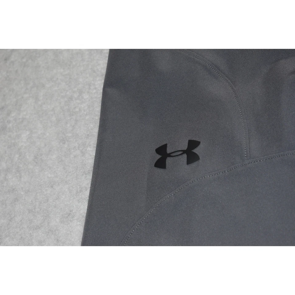 Pantalones de chándal Under Armour para gimnasio para hombre talla grande ajustados cónicos rendimiento gris Foto 4 de 4