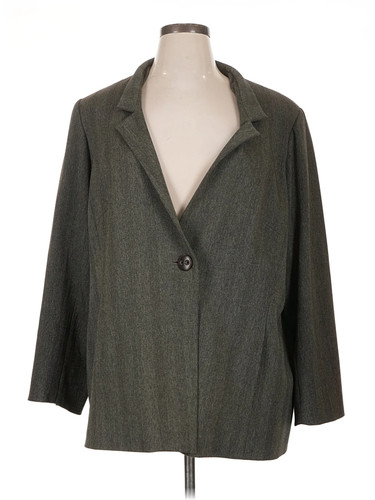 Linda Lundstrom Women Gray Coat XL