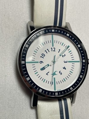 Fastrack 6172SAA Varsity Style White/Blue Strap Quartz Analog Watch
