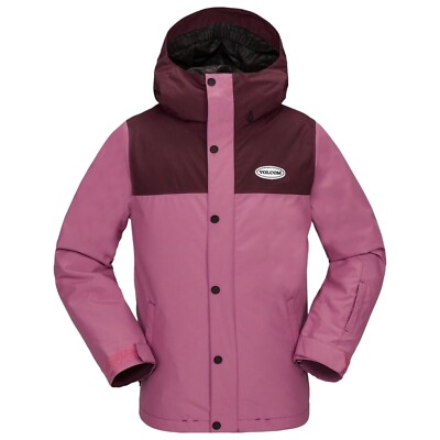 Brand New Kids 2025 Volcom Stone.91 Insulated Jacket Blurred Violet Size Medium