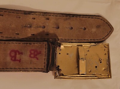 Boucle De Ceinture Lourde En Laiton Monogrammée TED – Vintage Années 70, Fabrication US