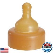 HEVEA Wide Neck Baby Bottle Nipple - Slow Flow Glass Bottle Nipple for Newbor