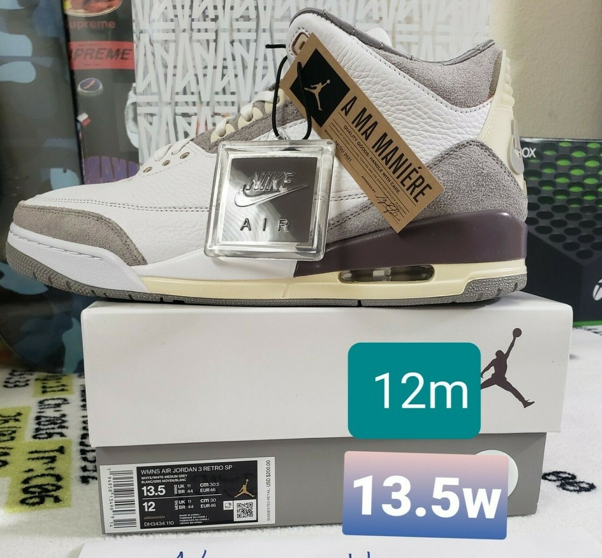 A Ma Maniere × Nike AJ3 Retro OG SP Jordan 3 Retro OG SP A Ma Maniére While You Were Sleeping