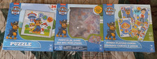 PAW Patrol 3-Pack Games Bundle with Jumbo Cards, Popper Jr. Game, jigsaw puzzle