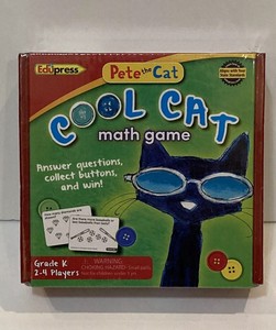 Edupress Pete the Cat Cool Cat Math Game Grade Kindergarten Educational Sealed