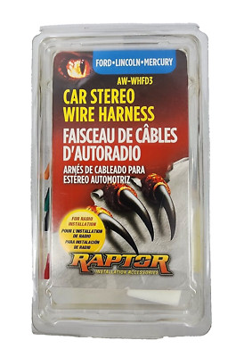 Car Stereo Radio Wiring Harness Raptor AW-WHFD3 Ford-Lincoln-Mercury 1998- 2011