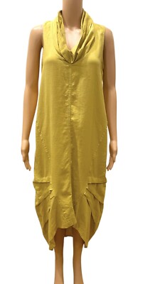 linen dress button down Button Down Dress - Linen Maxi Dress