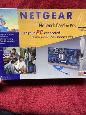 NETGEAR 10Mbps Network Card For PC s            Model EA201c With 10ft NW Cable