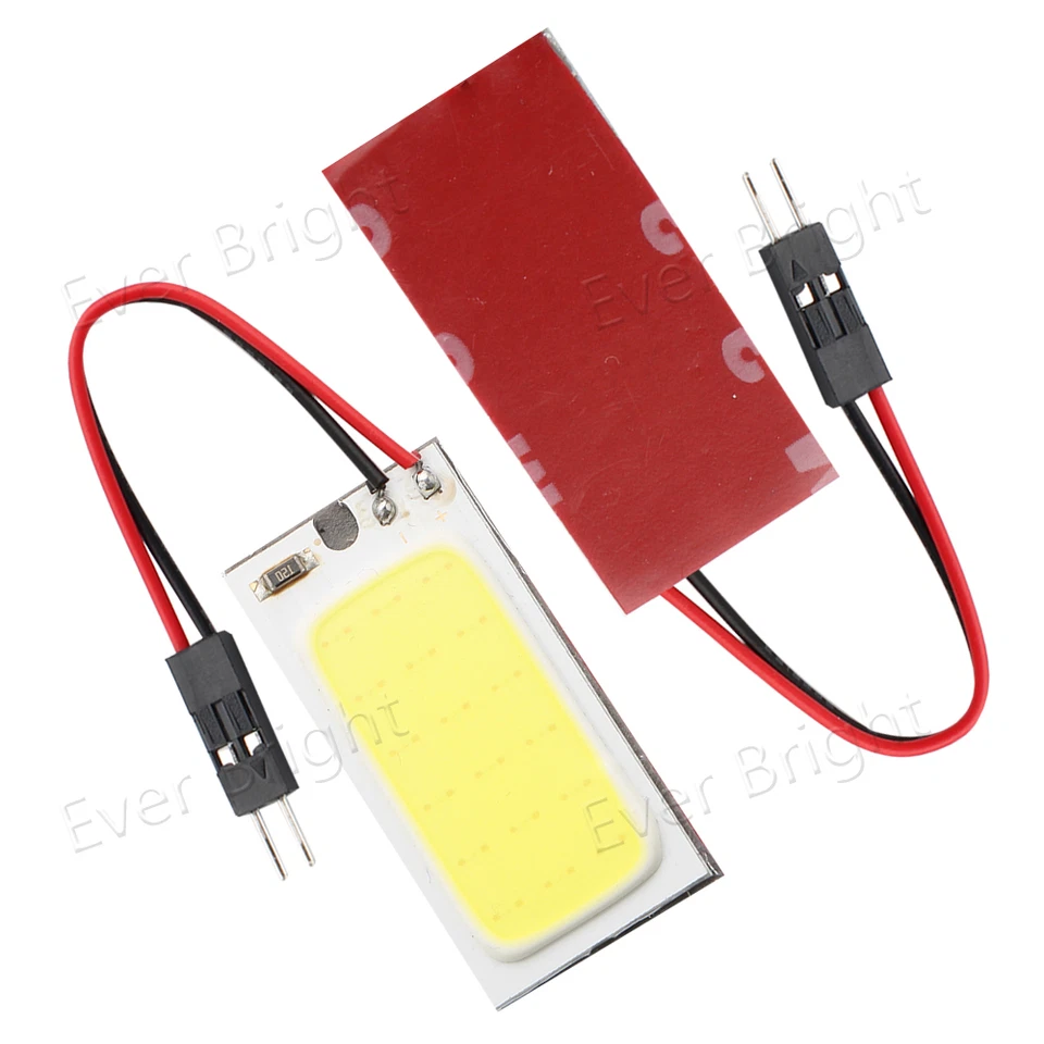 100Pcs COB 18SMD LED T10 BA9S Festoon Dome Car Interior Door Map Light Bulbs 12V - Image 4 of 4