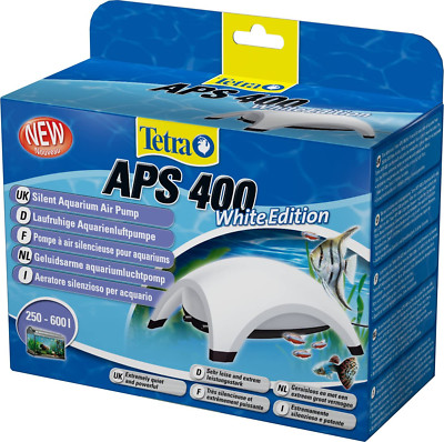 Tetra APS 400 Aquarium Luftpumpe leise Membranpumpe Aquarien 250-600 L weiß