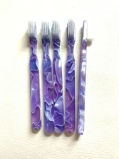 5-PACK FUN Vintage NEW Designer Toothbrush  By Alan Stuart New York