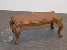 Dollhouse Miniature Coffee Table Walnut 1:12 one inch scale E143 Dollys Gallery