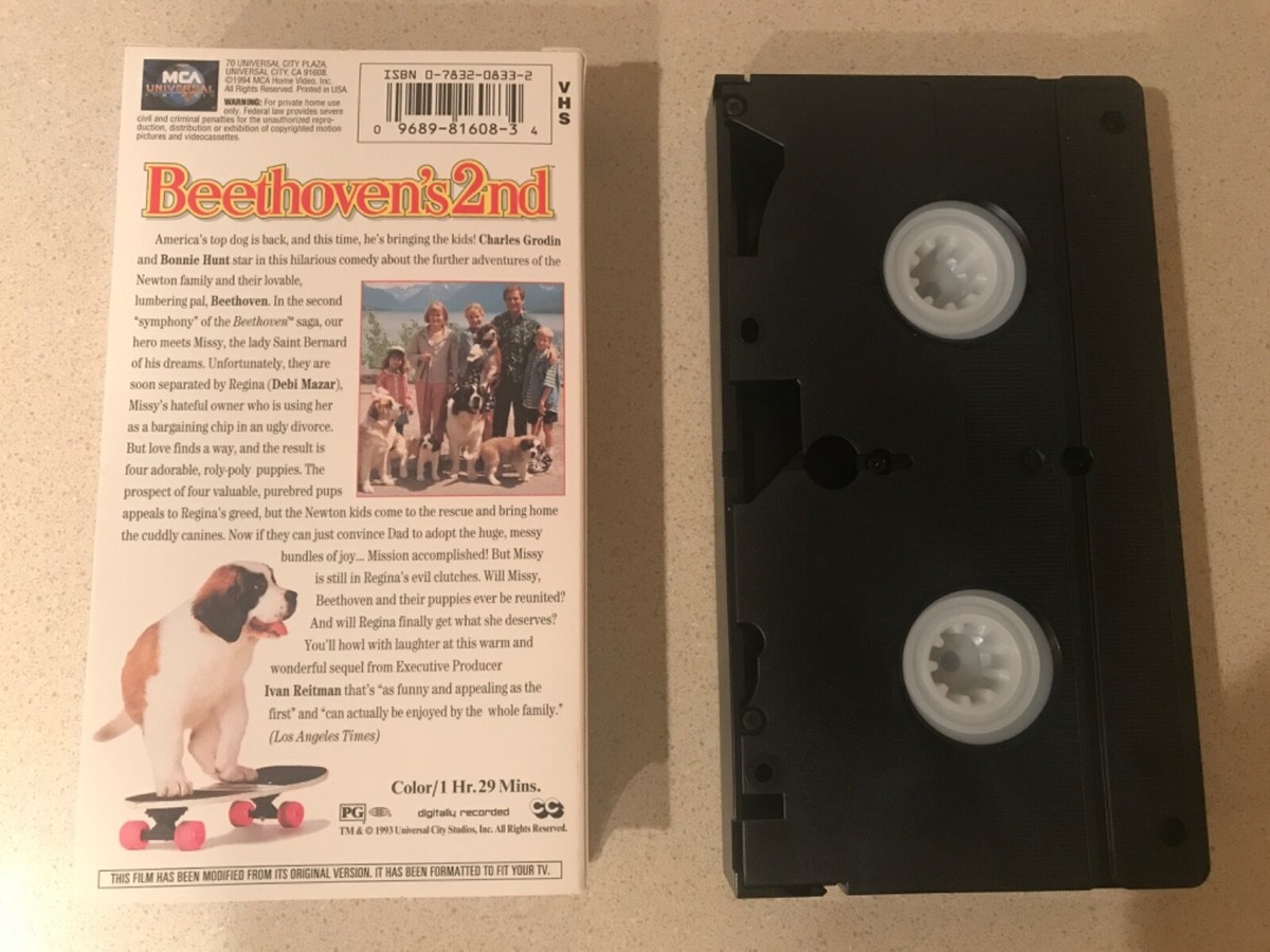 Beethoven's 2nd (VHS, 1994) Charles Grodin, Bonnie Hunt, Debi