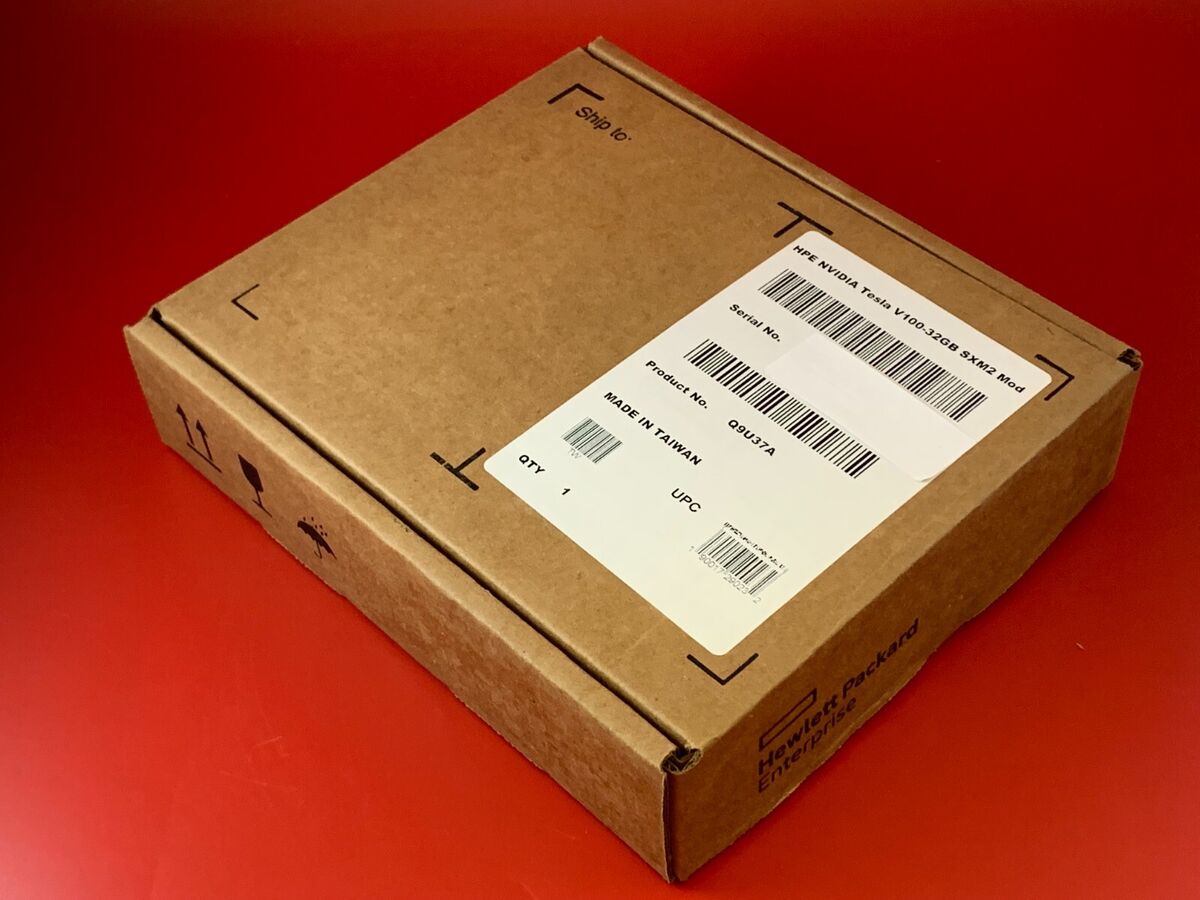 HPE NVIDIA Tesla V100-32GB SXM2 GPU Module Q9U37A P05912-001 HPE NVIDIA Tesla V100-32GB SXM2 GPU Module Q9U37A P05912-001