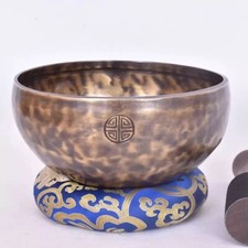 22 CM Diameter Handmade Full Moon Singing Bowl-Deep Sound Vibration Bowl