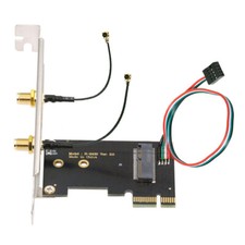 NGFF A/E-Key WiFi Card to PCI-E Express 1x Adapter for WLAN Wifi6 Wifi7