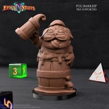 Pug Barkeep by Epics N Stuffs | D&D | DnD | Print on Demand