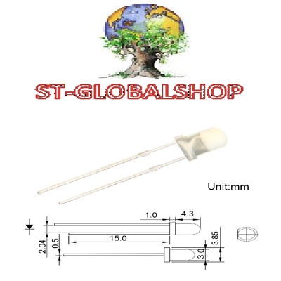 ALPHA ELETTRONICA - Diodo LED 3mm Rosso - Alta Luminosità, Lente - Foto 10