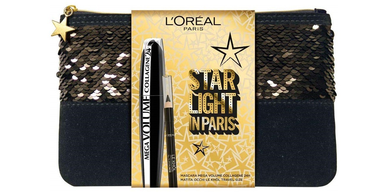L'OREAL STAR LIGHT Pochette Regalo Mascara Volumizzante Matita Occhi LE KHOL